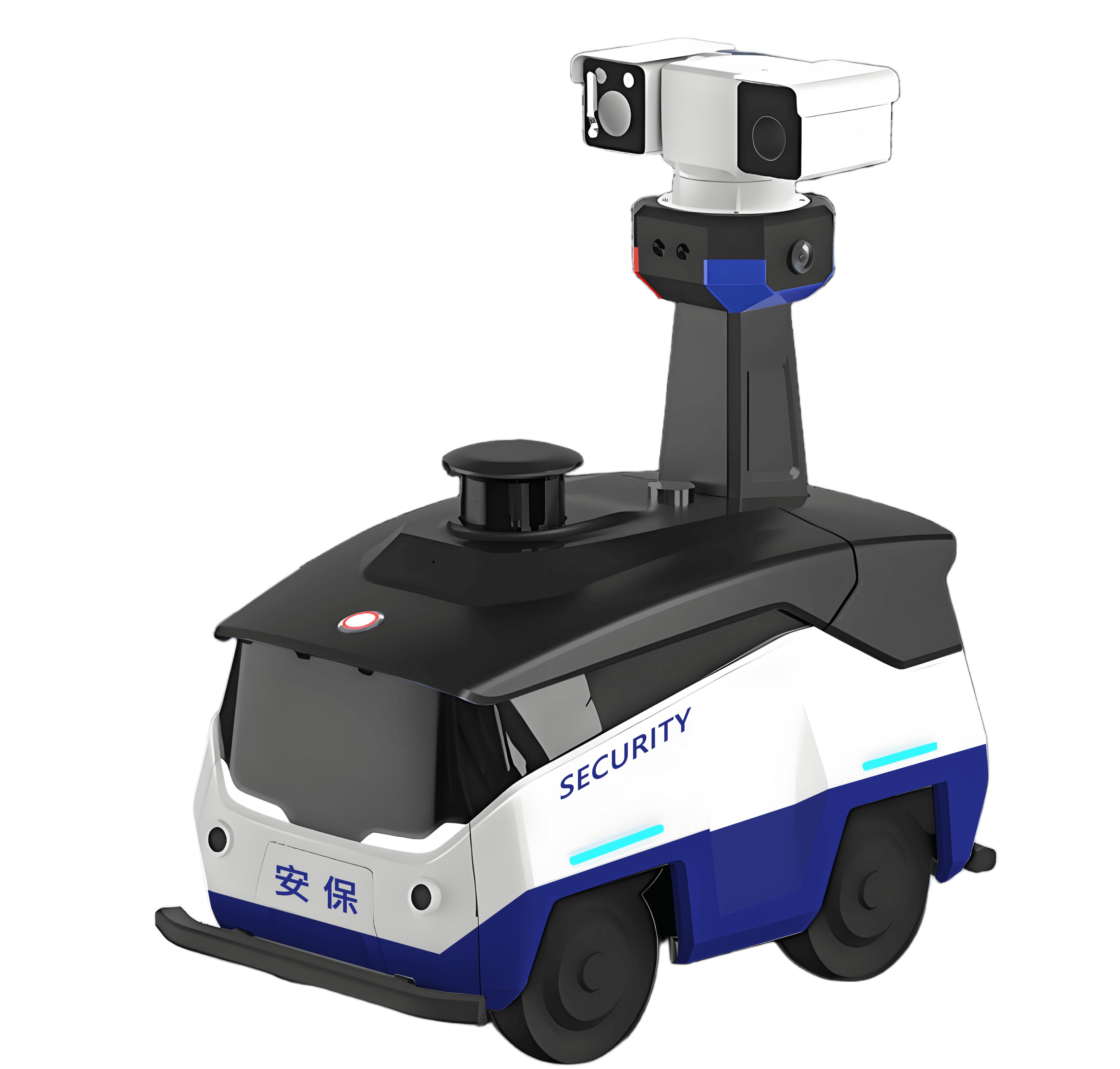 電磁網捕巡防機器人